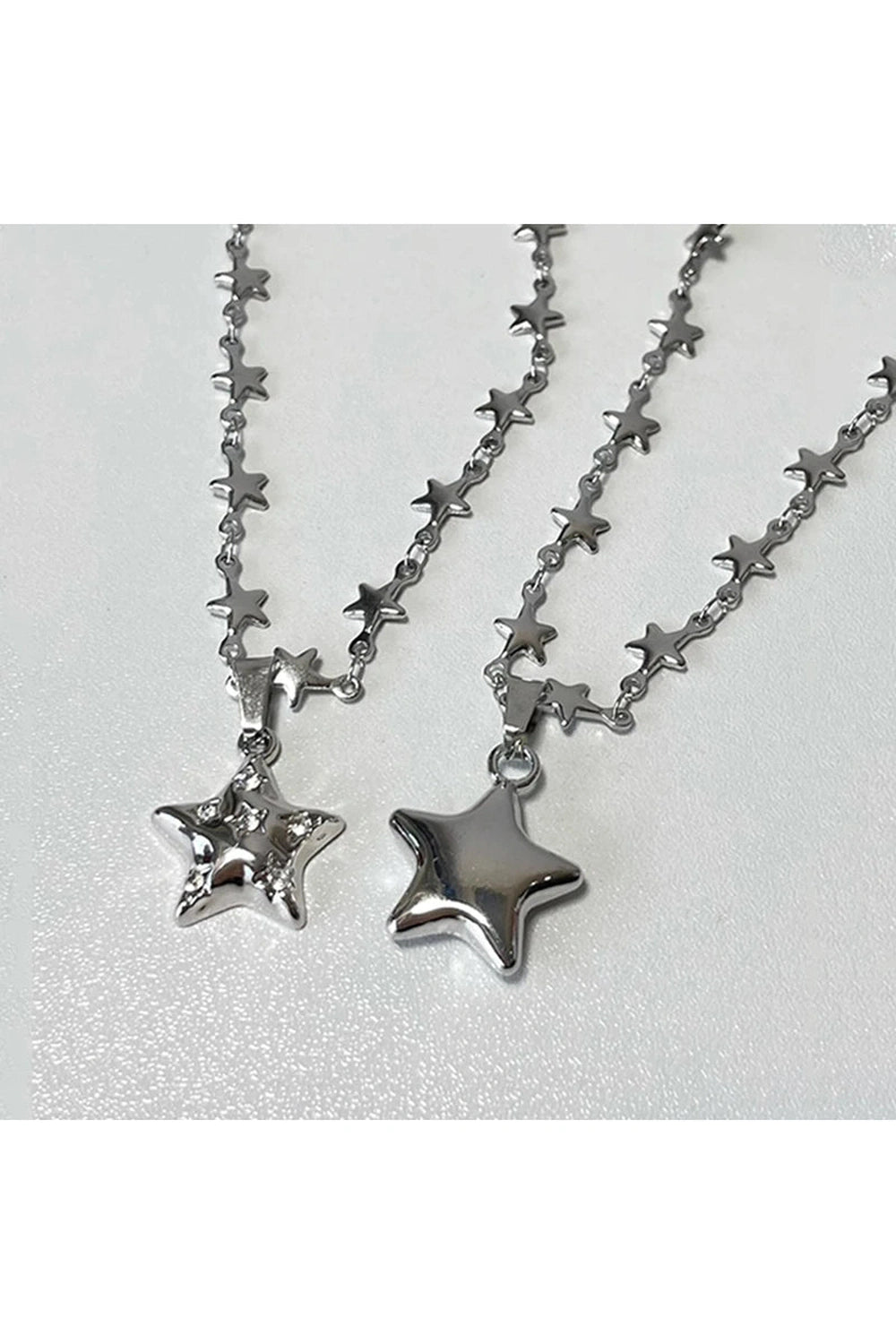 Y2k Stellar Shine Star Necklace Shoptery