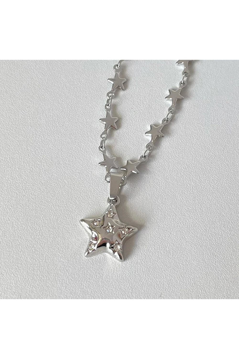 Y2k Stellar Shine Star Necklace B Shoptery
