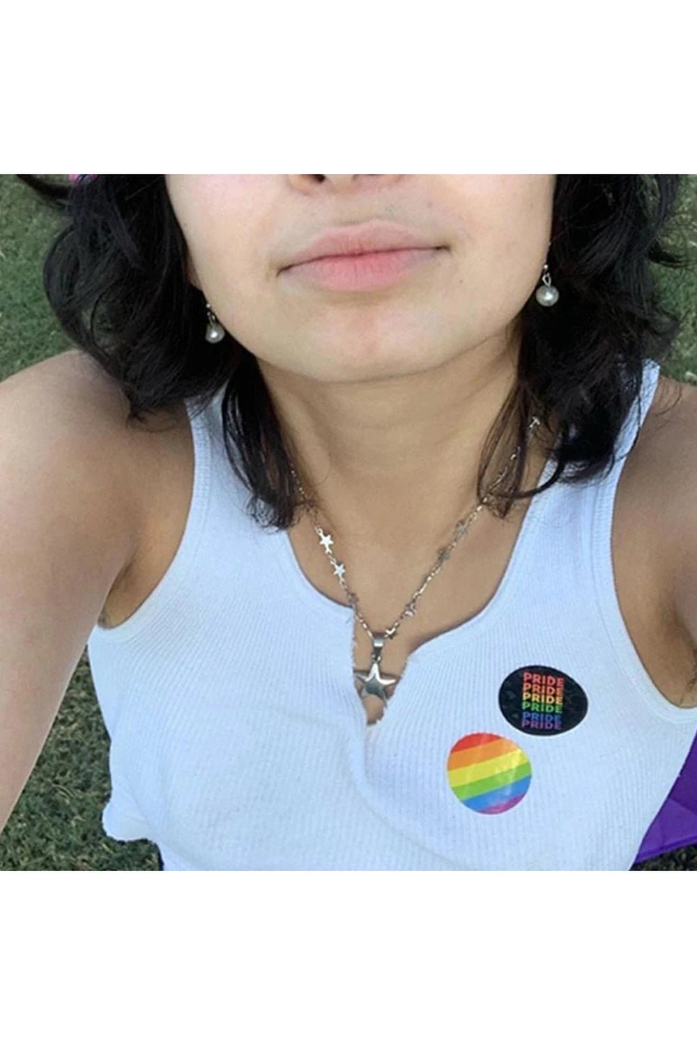 Y2k Stellar Shine Star Necklace Shoptery