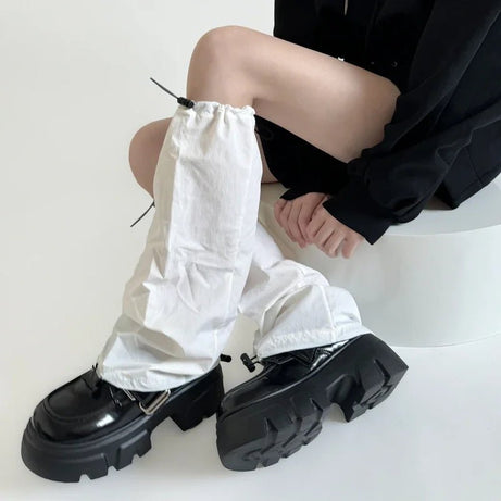 Storm Mode Y2k Drawstring Leg Warmers Shoptery