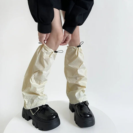 Storm Mode Y2k Drawstring Leg Warmers Shoptery