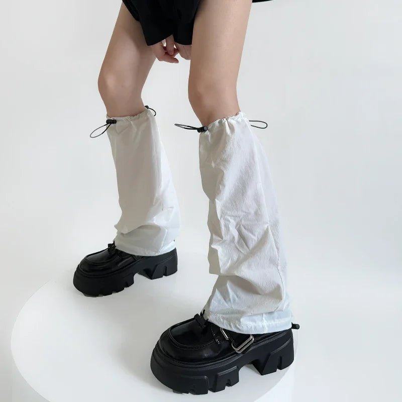 Storm Mode Y2k Drawstring Leg Warmers Shoptery