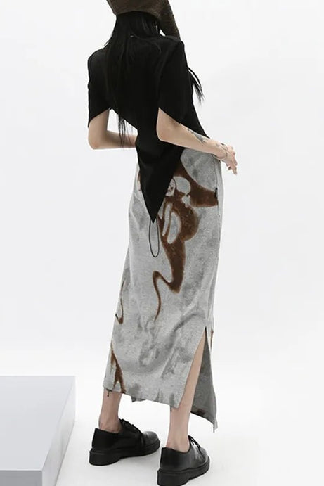 Storm Swirl Maxi Skirt - Skirts