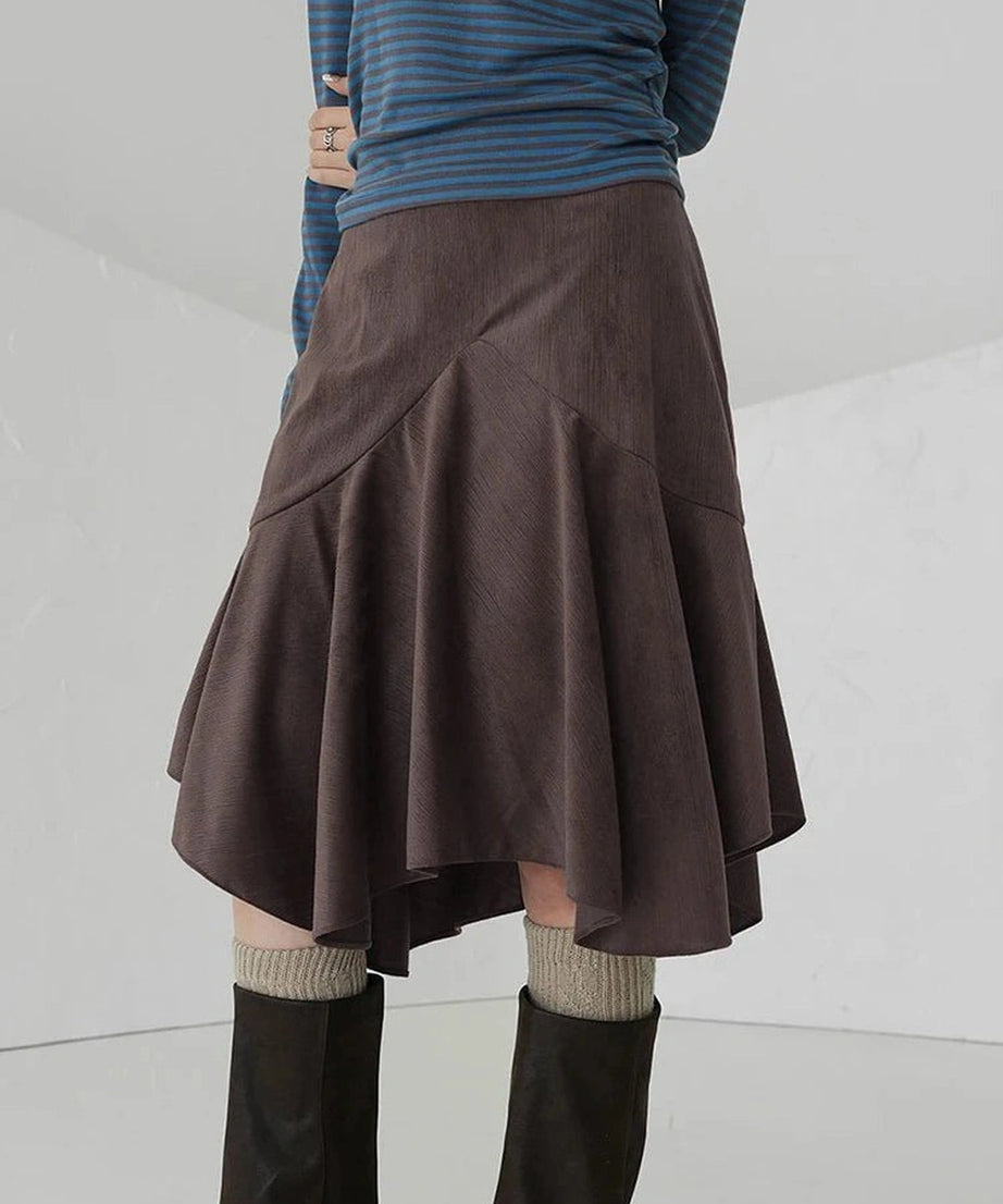 Straight Knee-Length Skirt -