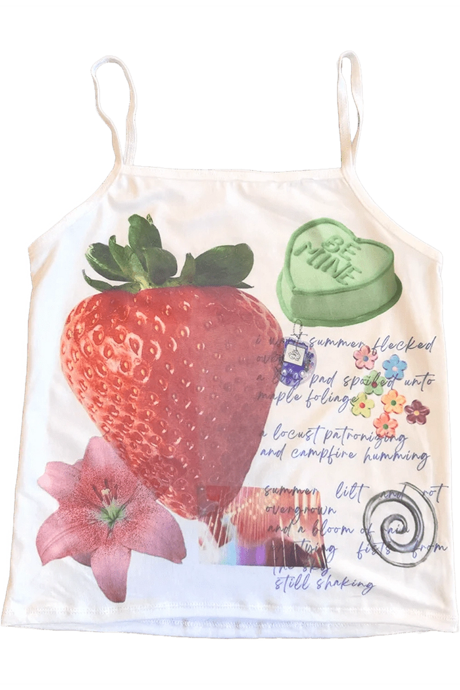 Strawberry Dreams Collage Top - 