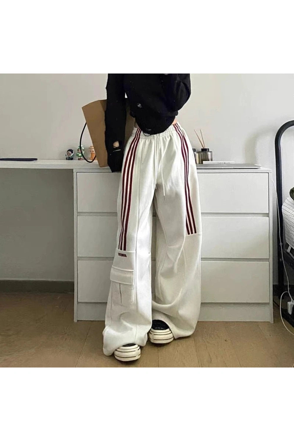 Striped Cargo Spring Pants Shoptery