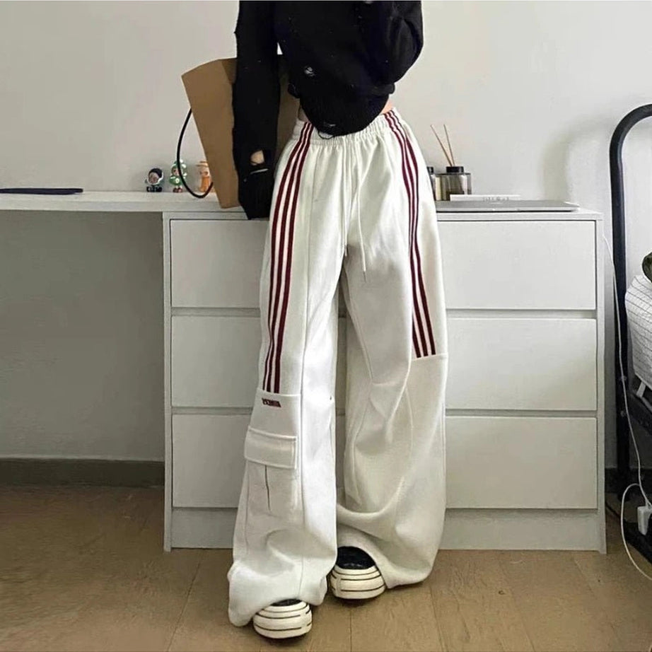 Striped Cargo Spring Pants Shoptery
