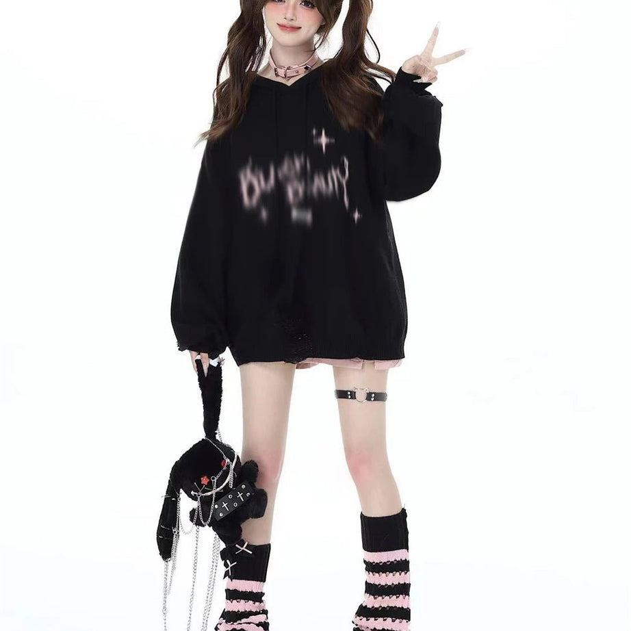 Striped Lolita Slouch Pastel Goth Leg Warmers Shoptery