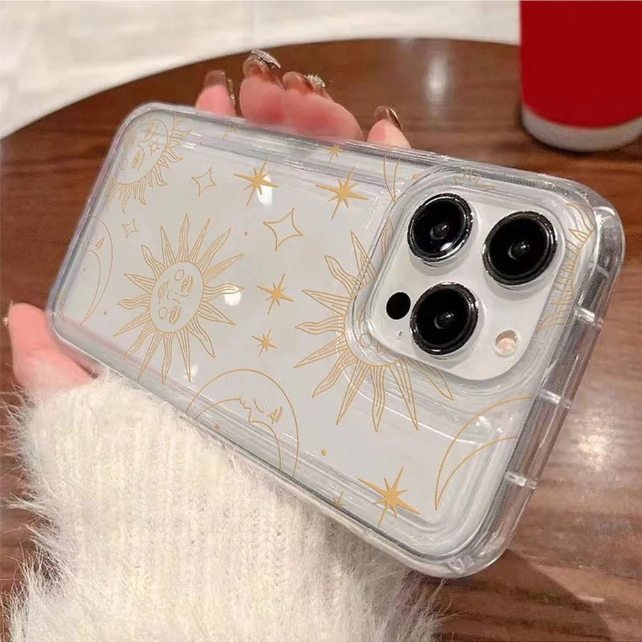Aesthetic Sun Moon Stars Phone Case Shoptery