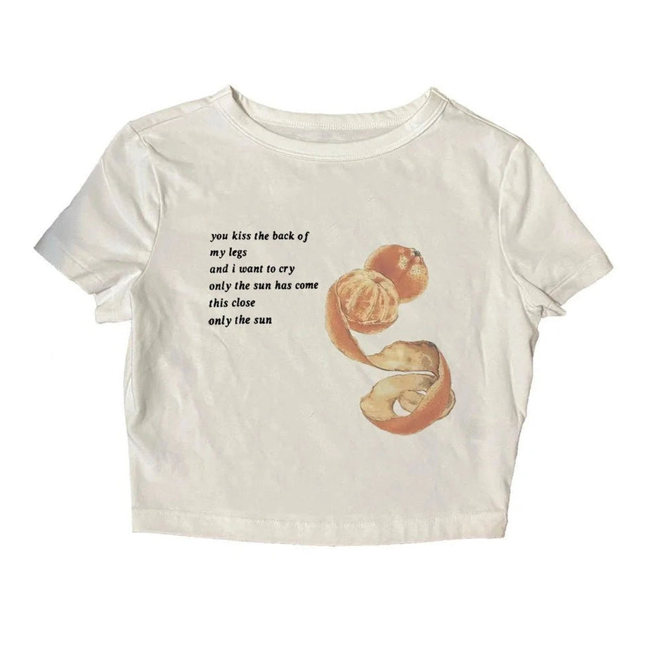 Aesthetic Sunkissed Poetry Top White 2 Shoptery