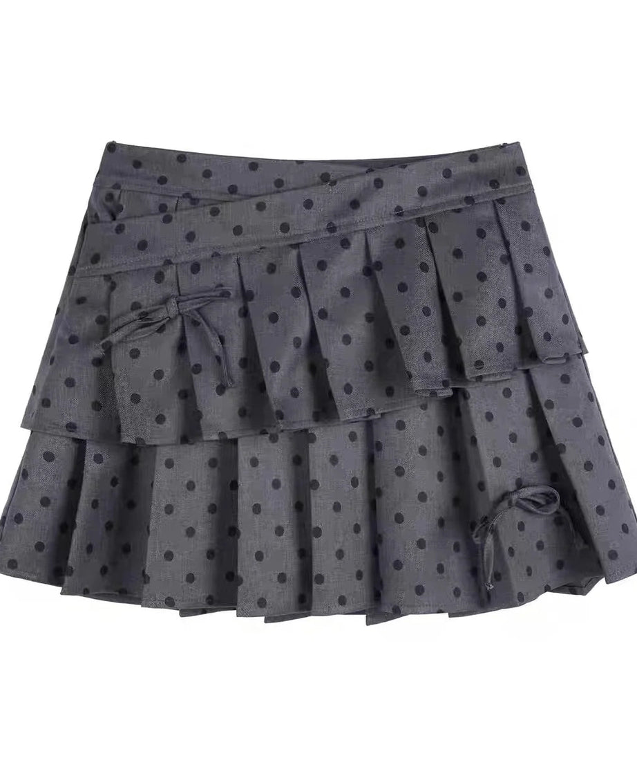 Sweet Kawaii Dot Mini Skirt -