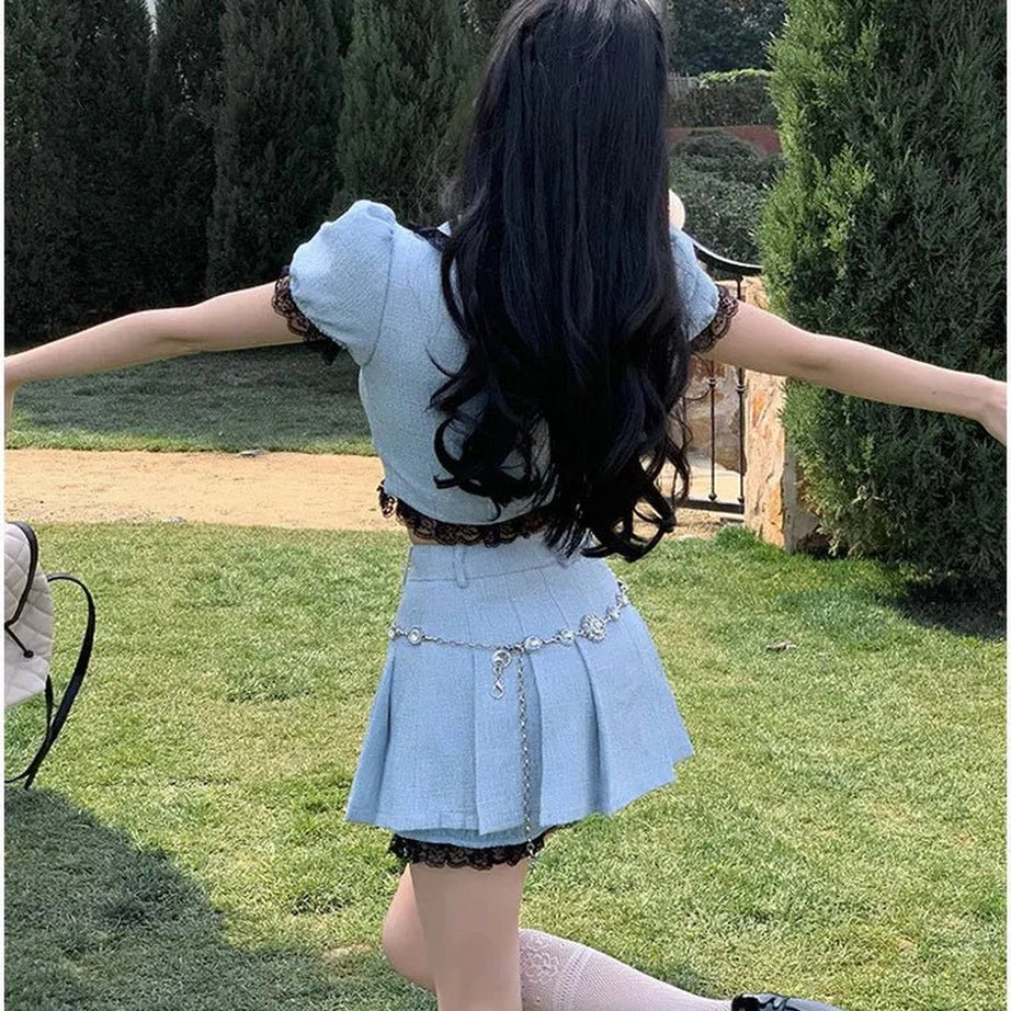 Coquette Sweet Two Piece Mini Skirt Shoptery