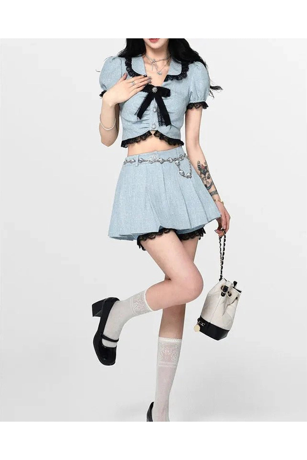 Coquette Sweet Two Piece Mini Skirt Shoptery