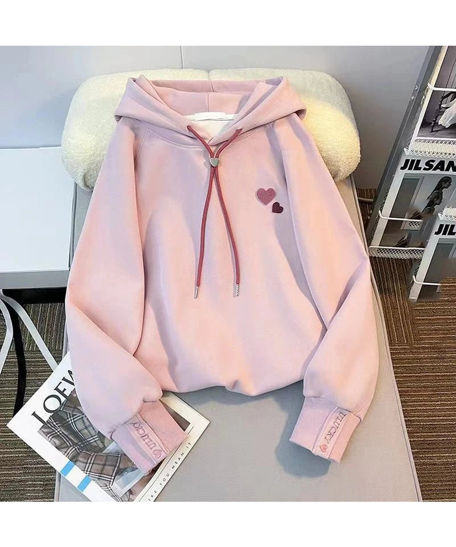 Sweetheart Charm Hoodie - Hoodies