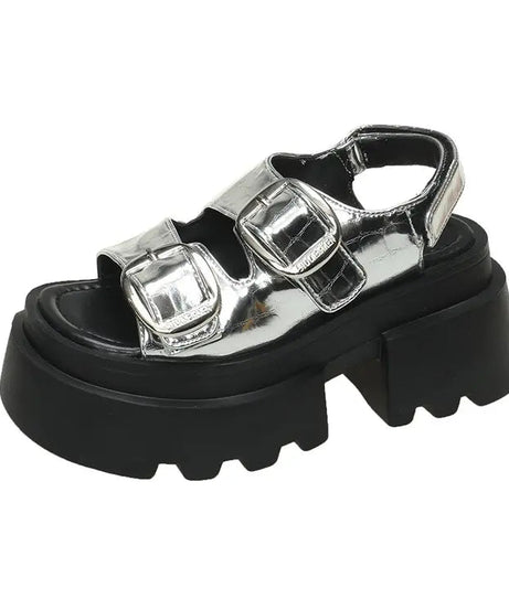 Thick Sole Punk Sandals - Sandals