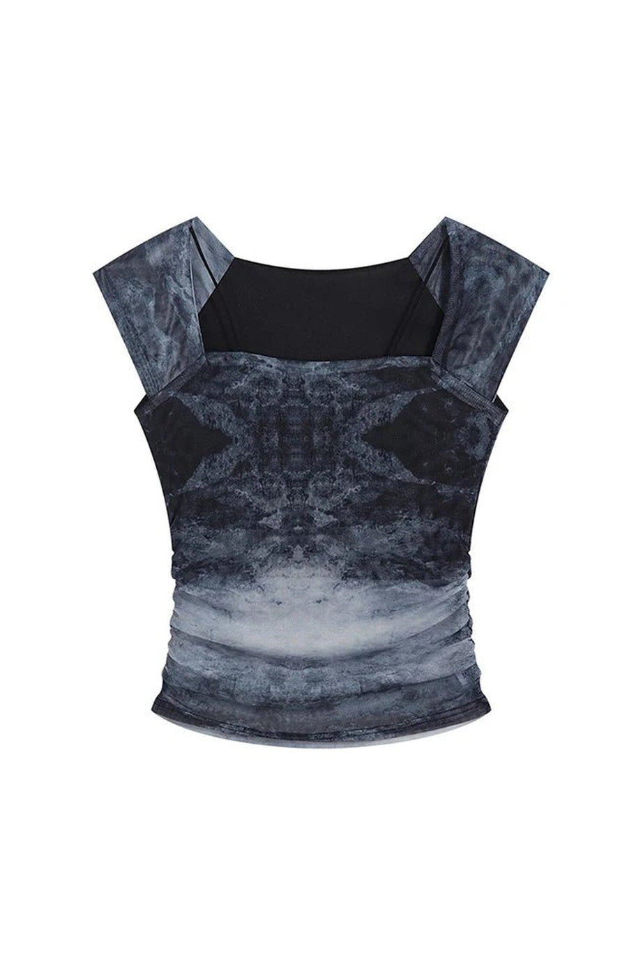 Tie Dye Gothic Crop Top - Crop Tops