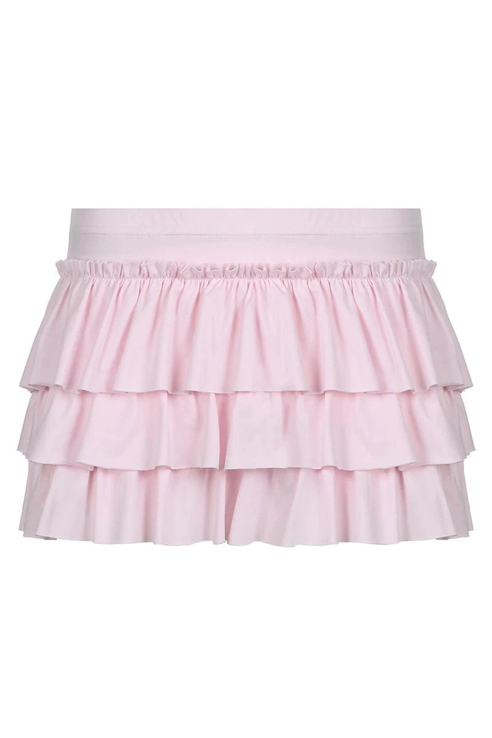 Tiered Ruffle Pink Skirt -