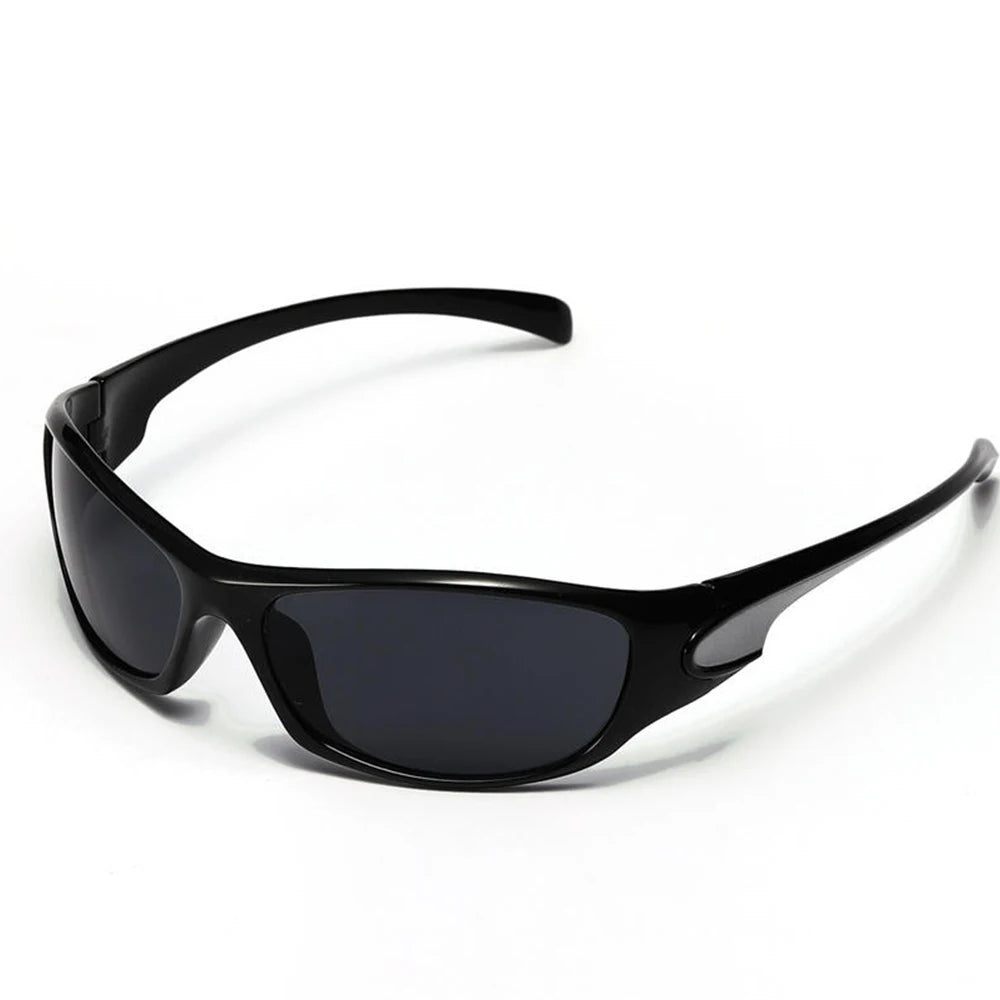 Y2k Titanium Blade Sport Sunglasses as picture Shoptery