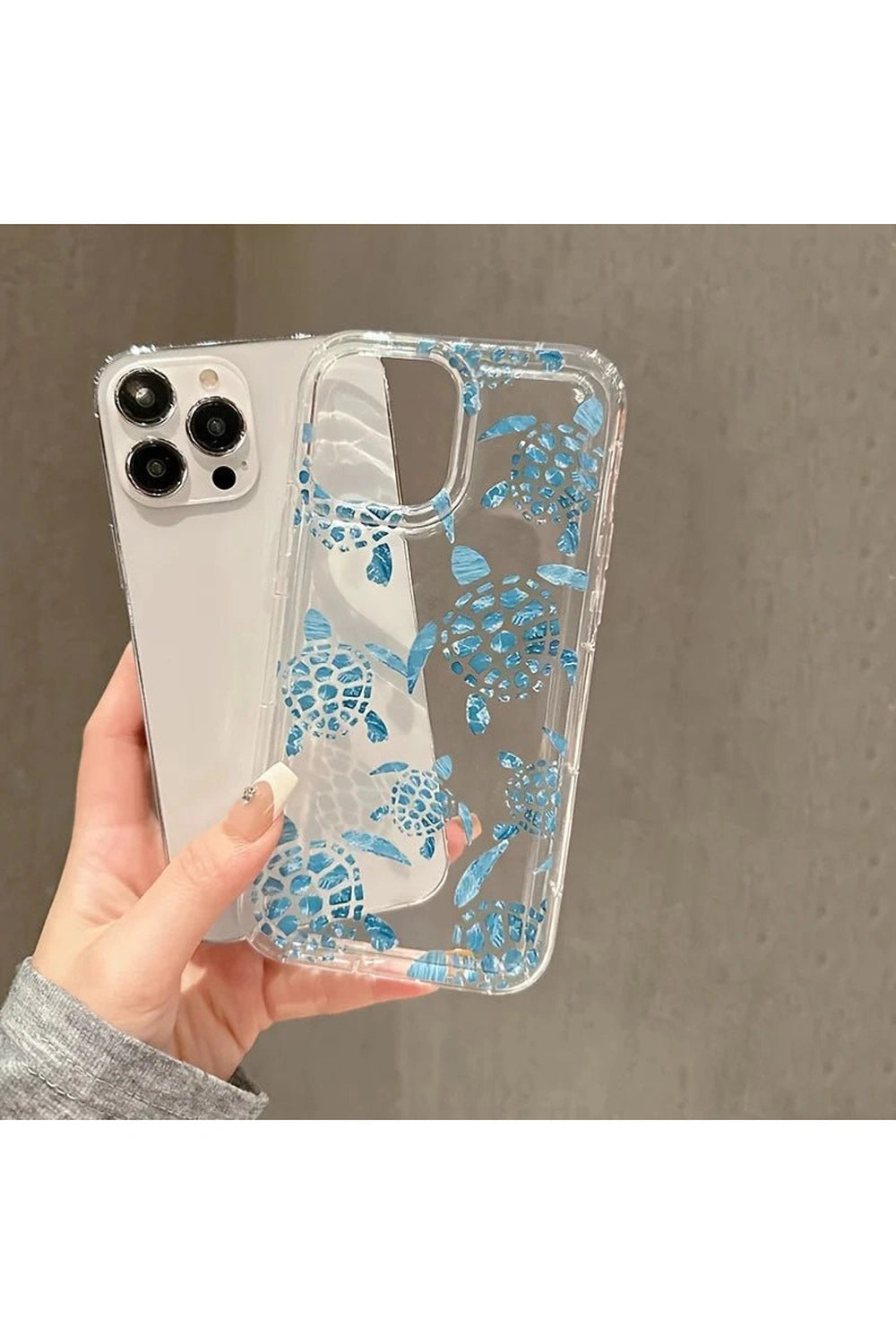 Aesthetic Turtle Pattern iPhone Case Shoptery