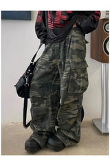 Y2k Urban Camo Cargo Pants Shoptery