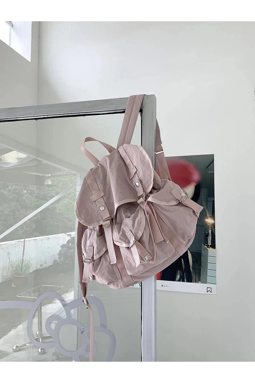 Urban Explorer Utility Backpack Pink Shoptery