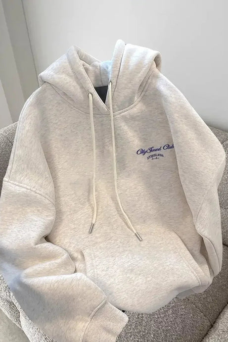 Urban Script Graphic Hoodie - Hoodies