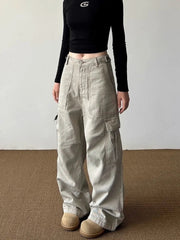 Urban Utility Y2k Wide-Leg Cargo Pants Shoptery