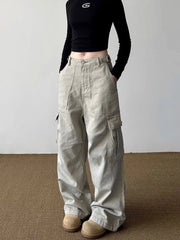 Urban Utility Y2k Wide-Leg Cargo Pants Shoptery