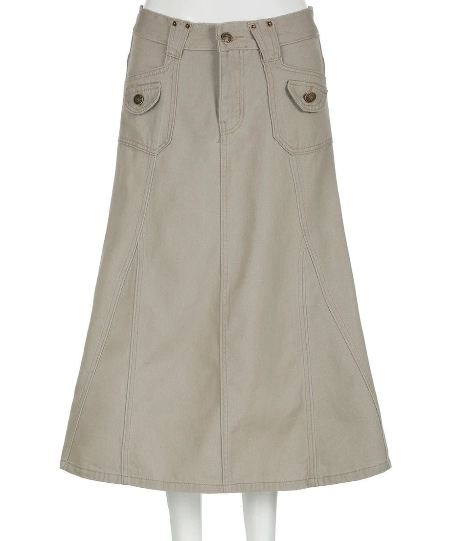 Utility Cargo Maxi Skirt - Skirts