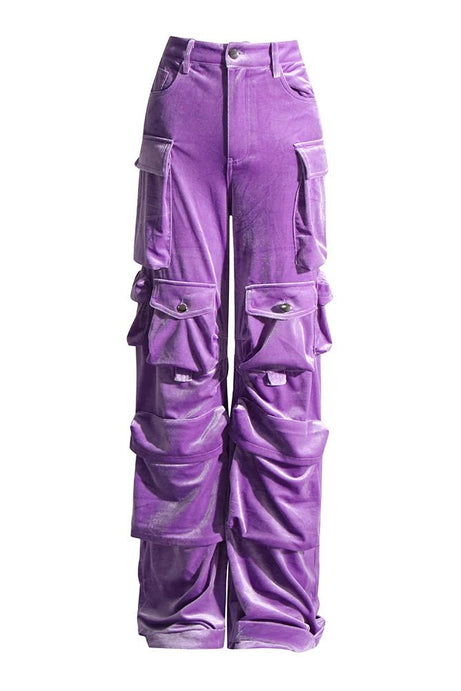 Velvet Vibe Utility Cargo Pants - Pants