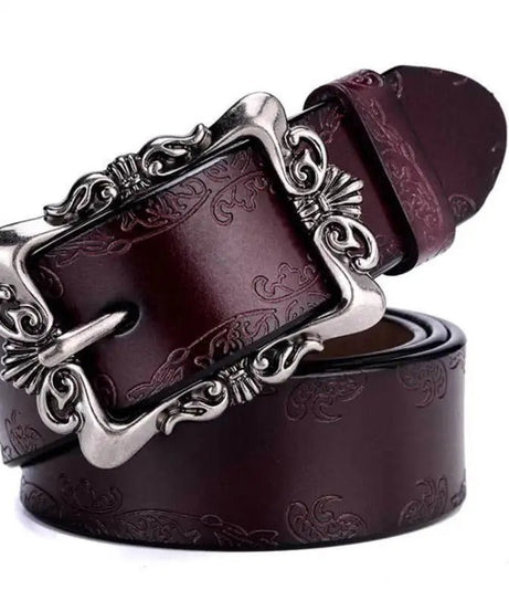 Victorian Embossed Buckle Belt - Belts