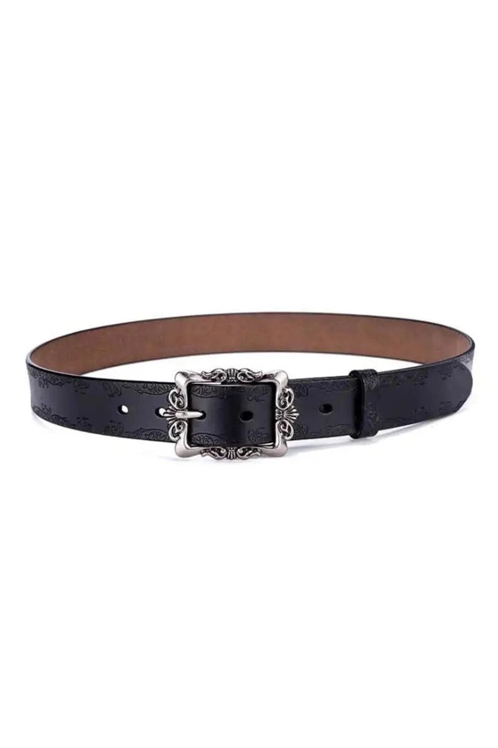 Retro Victorian Embossed Buckle Belt Shoptery