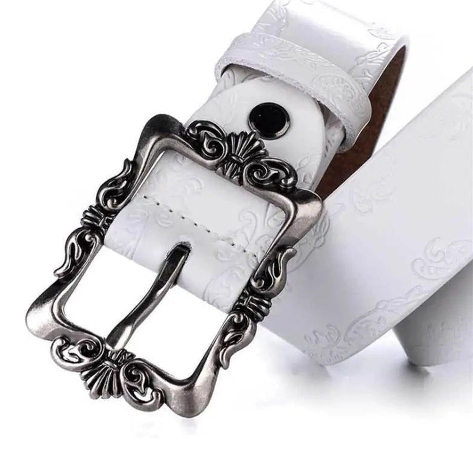 Retro Victorian Embossed Buckle Belt Shoptery