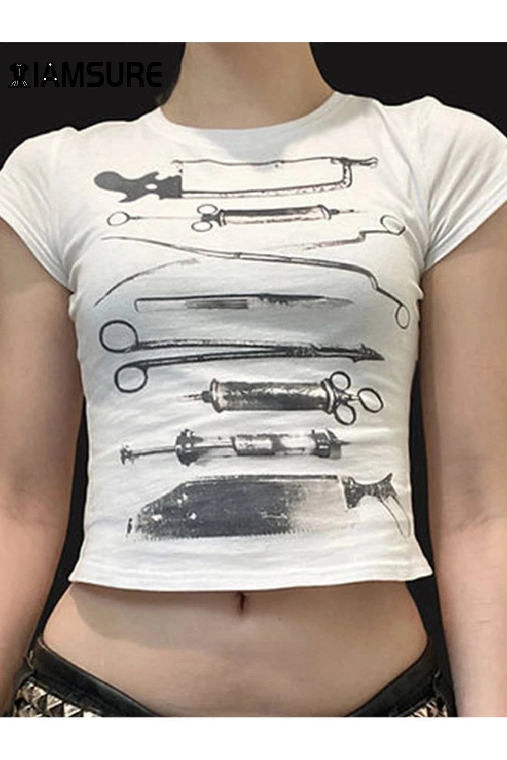 Vintage Anatomy Tools Crop Top - 