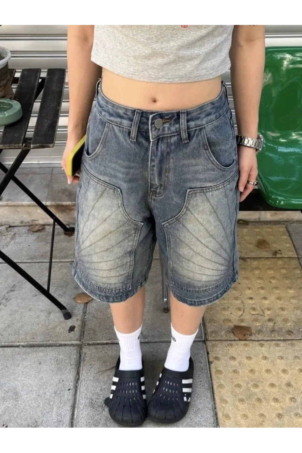 Y2k Baggy Shorts Blue Shoptery