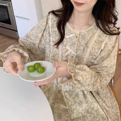 Retro Bloom Lace Pajama Set Shoptery