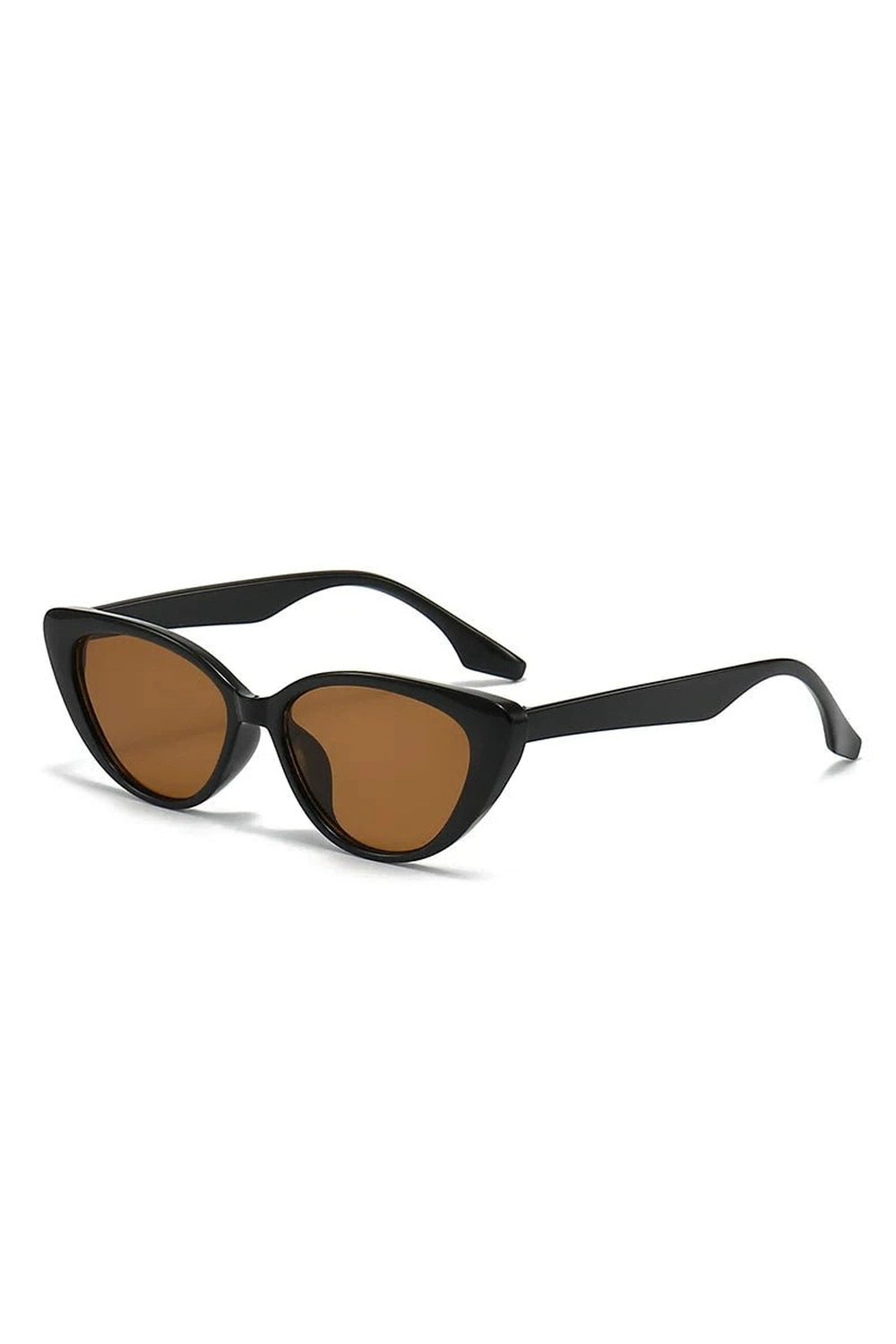 Retro Cat Eye Sunglasses Black Tawny Shoptery