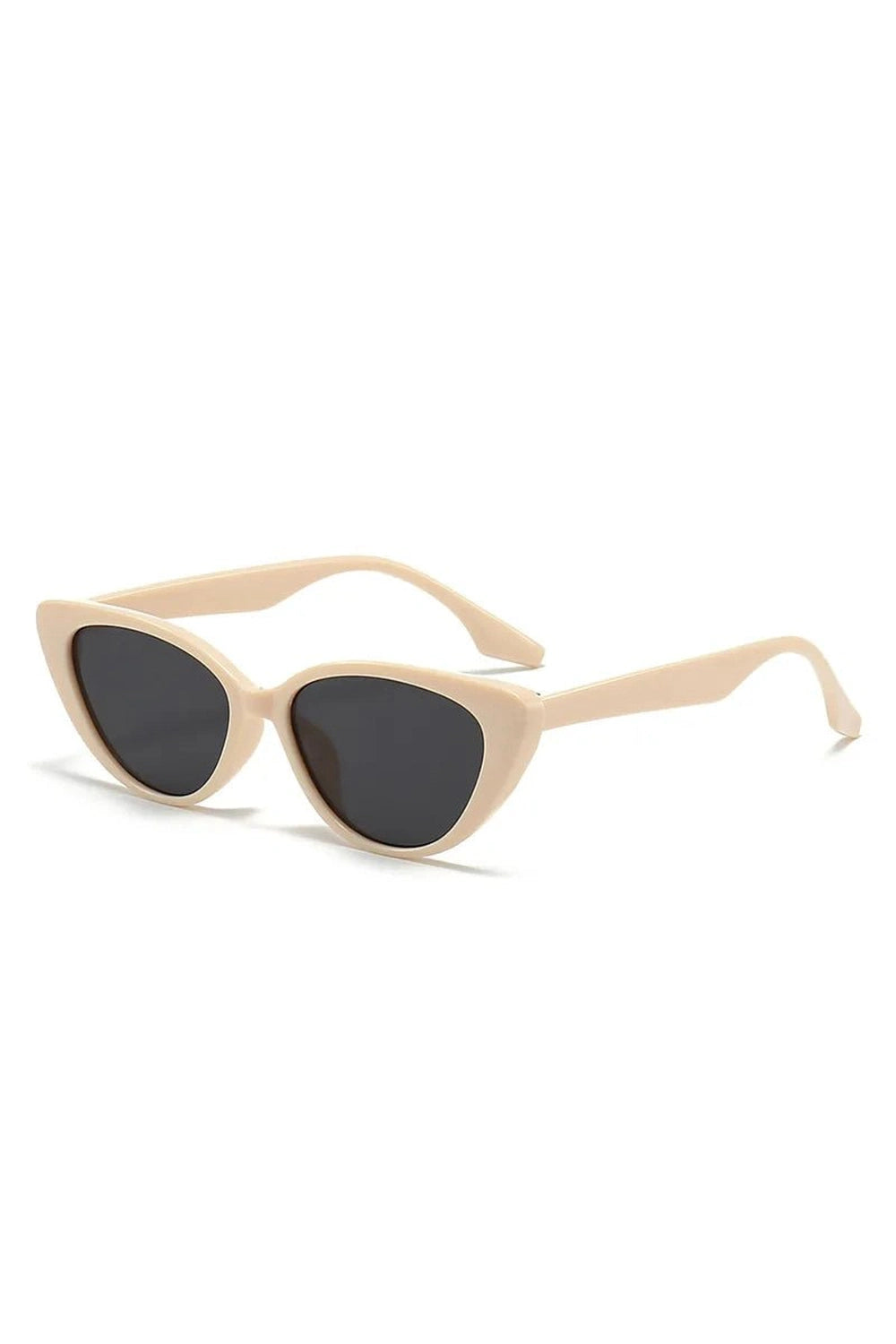 Retro Cat Eye Sunglasses Khaki Shoptery