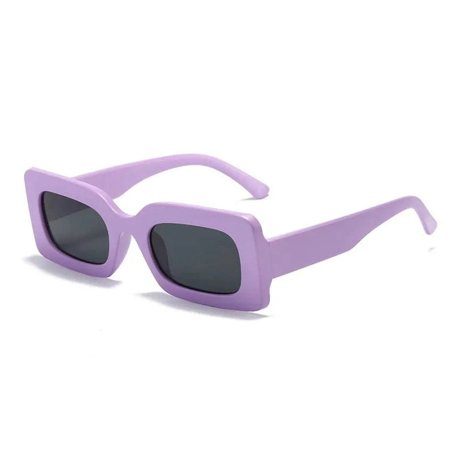 Retro Purple Sunglasses matte purple gray Shoptery