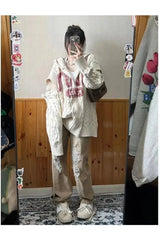 Retro Slouch Knit Zip-Up Sweater Shoptery