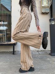 Retro Striped Flare Pants Shoptery