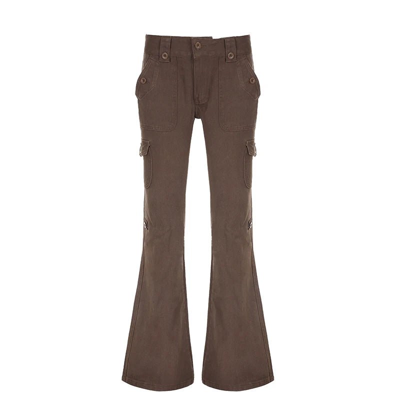 Vintage Y2K Brown Flared Jeans -