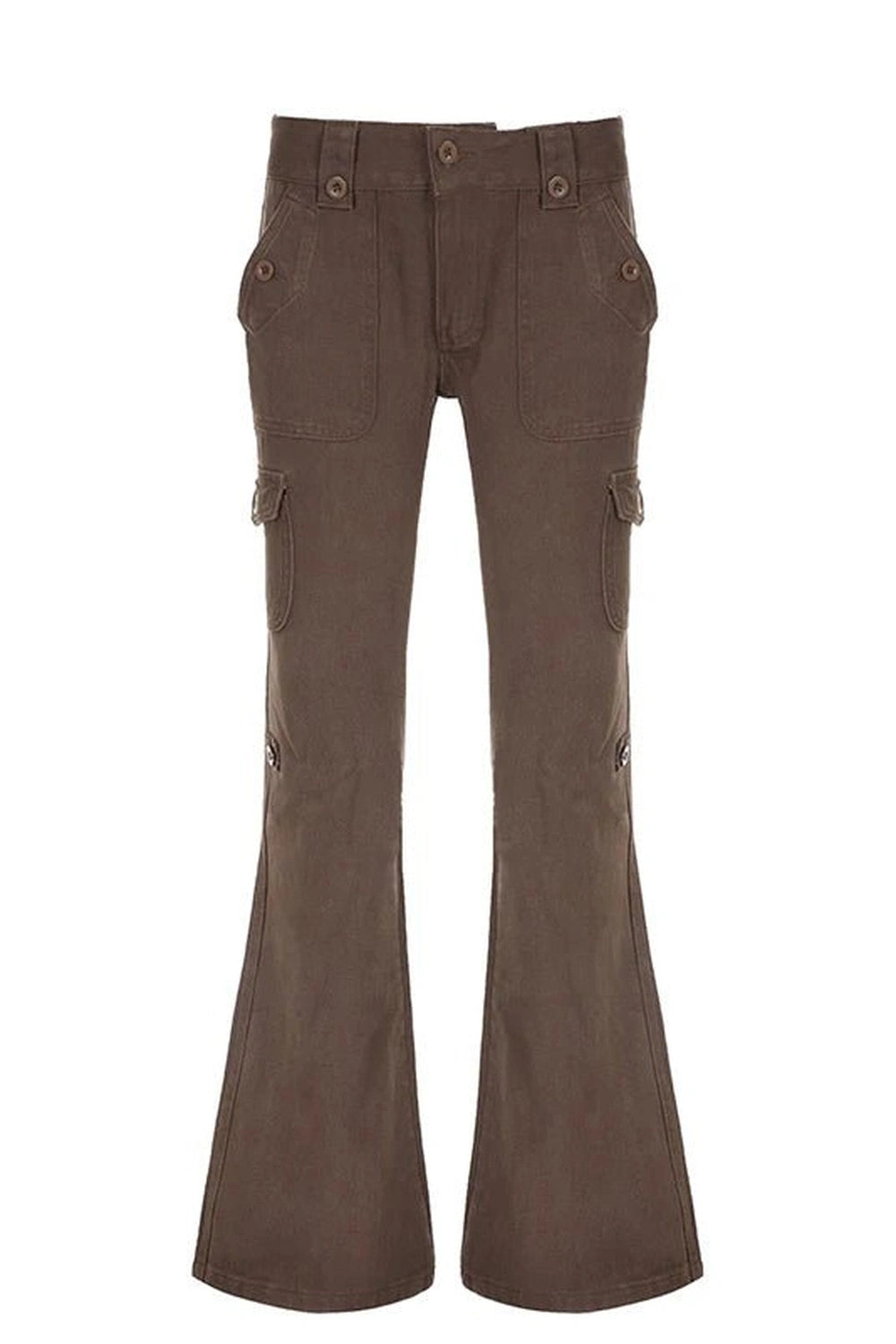 Vintage Y2K Brown Flared Jeans -