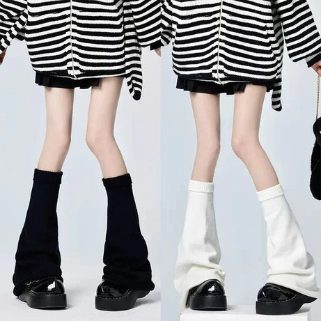 Pastel Goth Violet Chaos Strapped Leg Warmers Shoptery