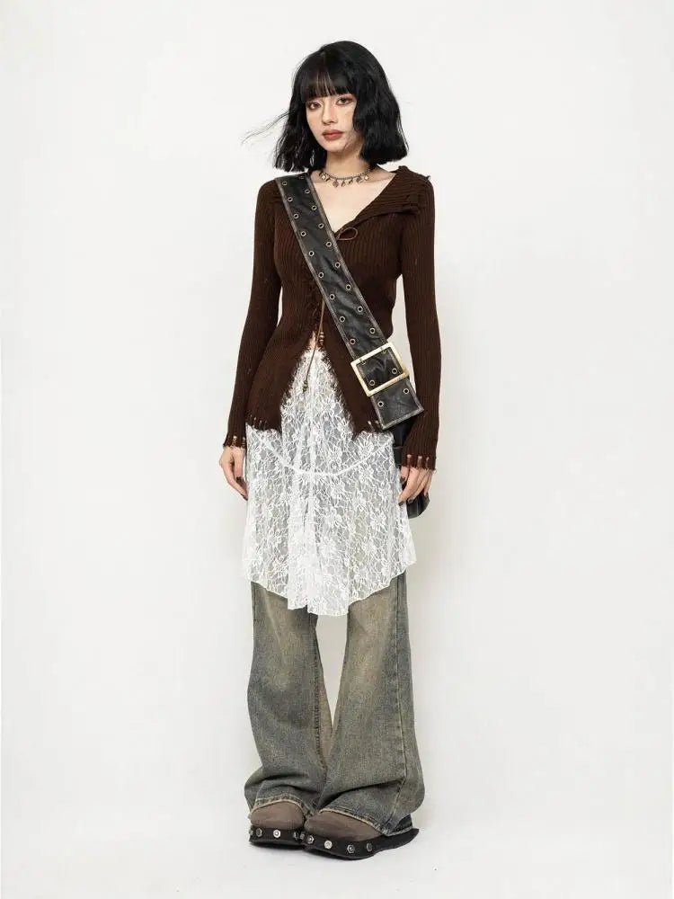 Wanderer Knit Alt Long Sleeve Top Shoptery