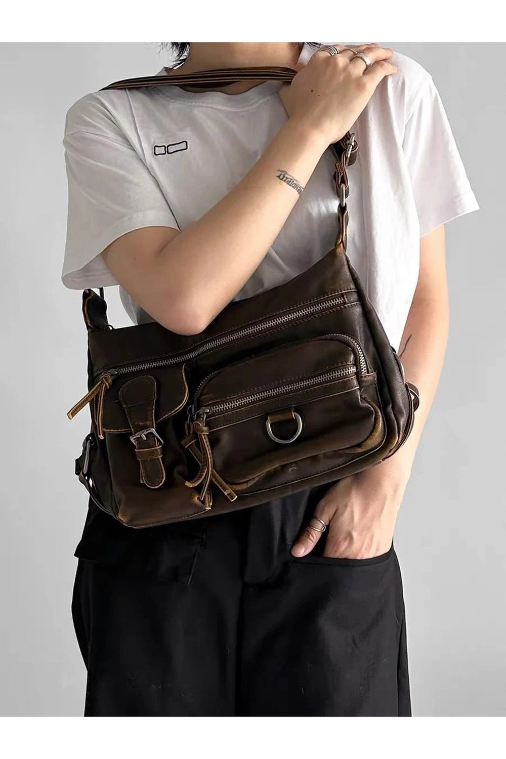 Y2k Wanderer Multi-Pocket Sling Bag Shoptery