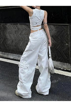 Pants – White Y2k – Y2K Revival – Fashion Pants Shoptery