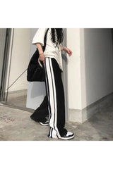 White Striped Wide Leg Pants White Stripes CHINA Shoptery