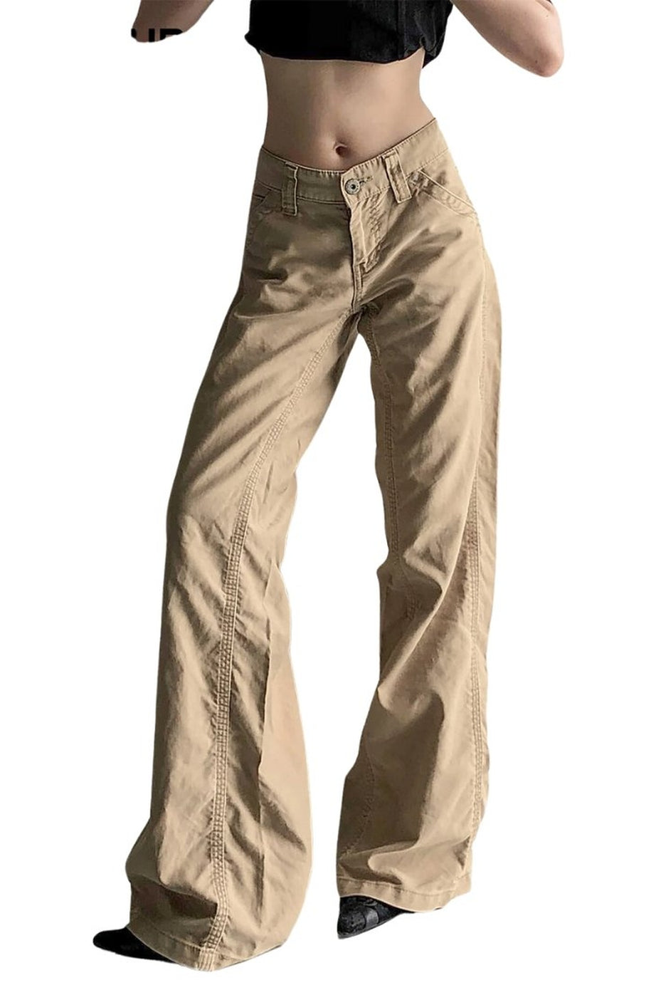 Wide - Leg Utility Cargo Pants - Pants