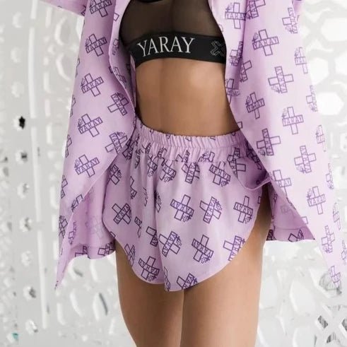 Women's Printed Casual Pajamas High Waisted Shorts Set A Shoptery